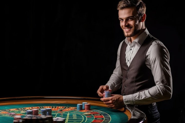 Speed Baccarat table layout showing Player, Banker, and Tie betting areas with live dealer and multi-camera angle display on tunai188